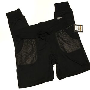 Nicole Miller Active Fit Black Jogger Pants Sz M